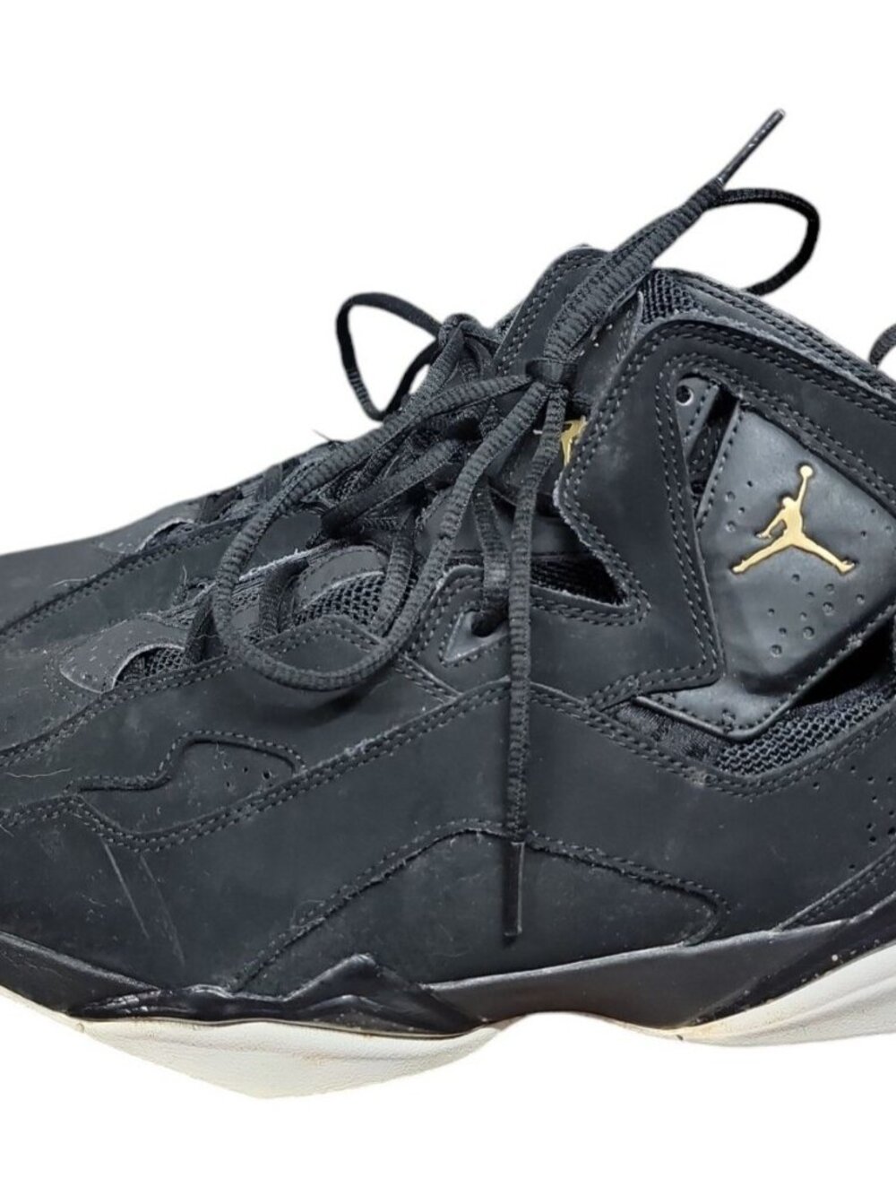 Jordan True Flight Black White Gold Style 342964-026 Release 2016 Size 10 Rare